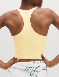 Supersoft Scoop Neck Fitted Crop Vest Top