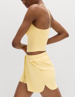 Supersoft Scoop Neck Fitted Crop Vest Top