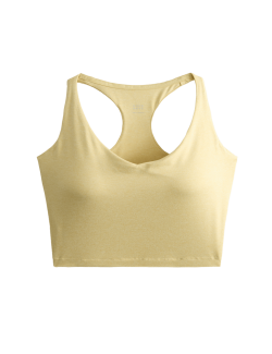 Supersoft Scoop Neck Fitted Crop Vest Top