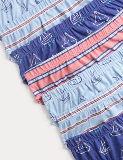 Kalhotky Boats & Striped z čisté bavlny, 7 ks v balení (18 měsíců – 14 let)