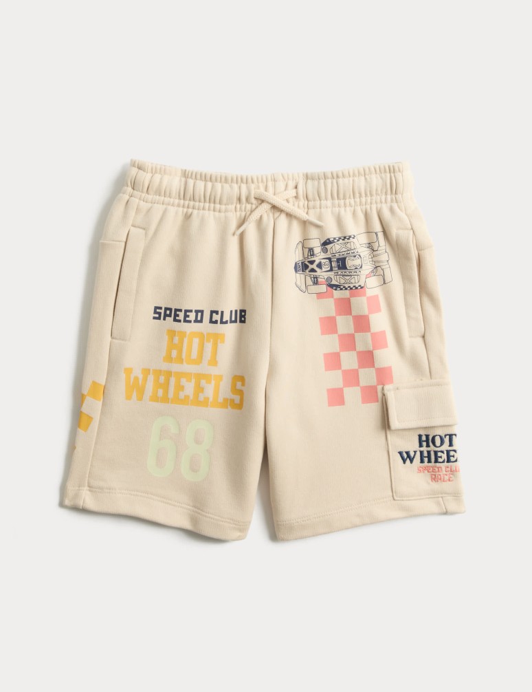 Cotton Rich Hot Wheels™ Shorts (2-8 Yrs)