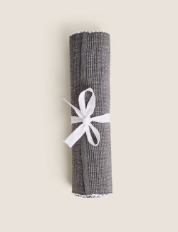 Cotton Rich Ribbed Table Runner