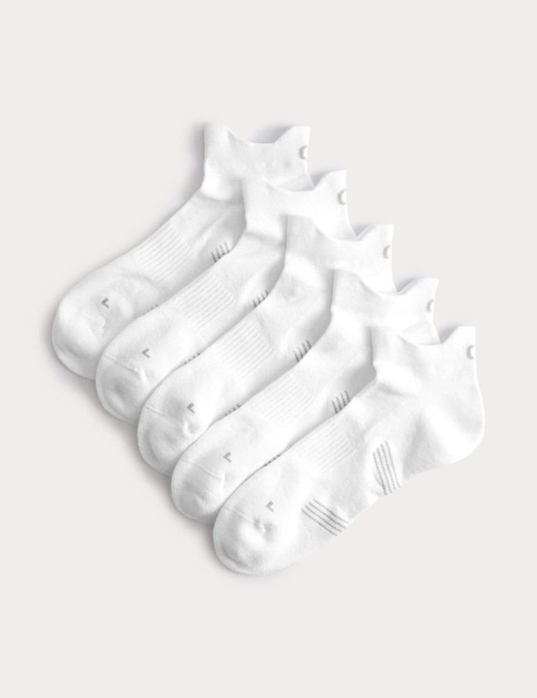 Odpružené krátké ponožky Trainer Liners™ s technologií Cool & Fresh™, 5 párů v balení