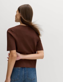 V-Neck Button Through Slim Fit Cardigan