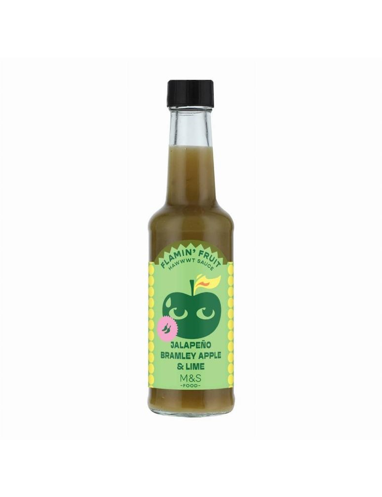Pálivá omáčka s protlakem z jablek Bramley, chilli papričkami jalapeño a limetkovou šťávou
