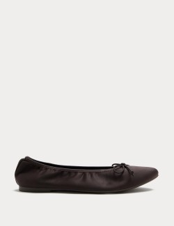 Satin Flat Ballet Pumps