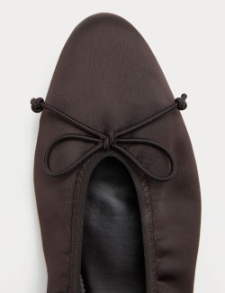 Satin Flat Ballet Pumps