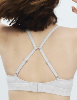 Juni Cotton Rib Non Wired Plunge Bra (A-E)