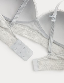 Juni Cotton Rib Non Wired Plunge Bra (A-E)