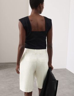 Pure Linen Tailored Shorts
