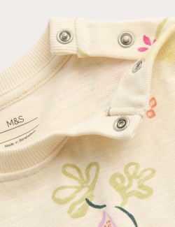 Pure Cotton Jersey Paradiso Print Dress (0-5 Yrs)