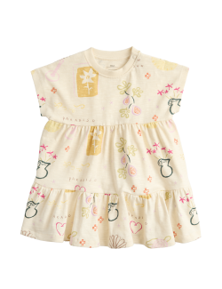 Pure Cotton Jersey Paradiso Print Dress (0-5 Yrs)