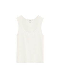 Square Neck Slim Fit Knitted Vest