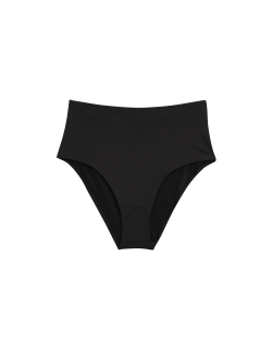 Tummy Control High Waisted High Leg Bikini Bottoms