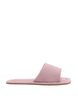 Woven Open Toe Slider Slippers