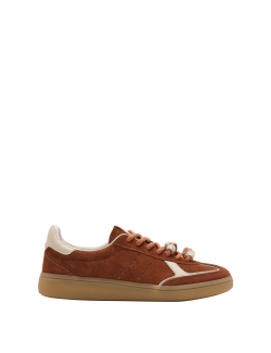 Suede Bead Detail Trainers