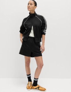 Cotton Rich Tricot Zip Up Track Jacket