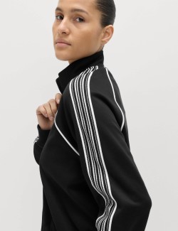 Cotton Rich Tricot Zip Up Track Jacket