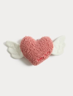 Měkká hračka – srdíčko s křídly a nápisem Little Love