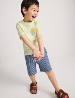 2pc Pure Cotton T-Shirt And Shorts Outfit (2-8 Yrs)