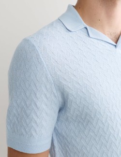 Pletená polokošile s vysokým podílem vlny merino a příměsí hedvábí