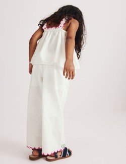 2 Piece Pure Cotton Embroidered Outfit (2-10 Yrs)