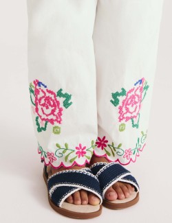 2 Piece Pure Cotton Embroidered Outfit (2-10 Yrs)