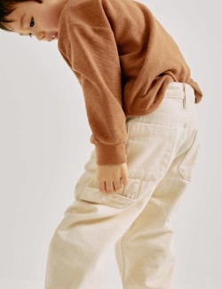Pure Cotton Denim Carpenter Jeans (2-8 Yrs)