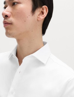 Regular Fit Luxury Cotton Double Cuff Twill Shirt