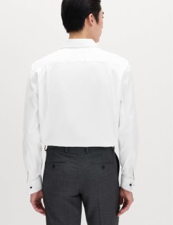 Regular Fit Luxury Cotton Double Cuff Twill Shirt