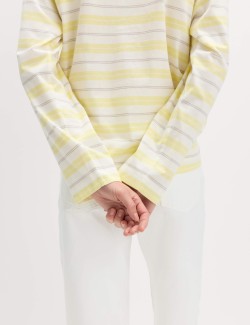 Pure Cotton Striped Rugby Top