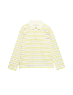 Pure Cotton Striped Rugby Top
