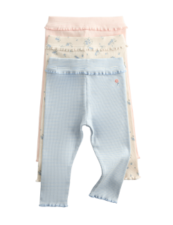 3 Pack Cotton Rich Printed Leggings (0-5 Yrs)