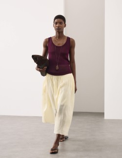 Metallic Knitted Vest Top