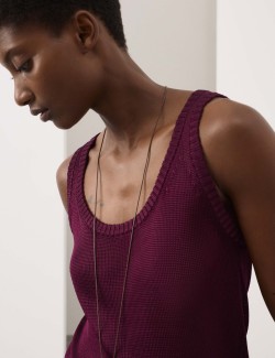 Metallic Knitted Vest Top