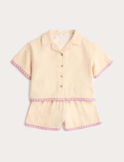 2 Piece Pure Cotton Palm Tree Outfit (2-10 Yrs)