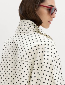 Cotton Rich Funnel Neck Bomber Jacket