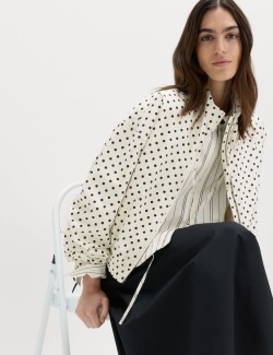 Cotton Rich Funnel Neck Bomber Jacket