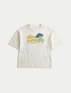 Pure Cotton Vegetable Graphic T-Shirt (2-8 Years)