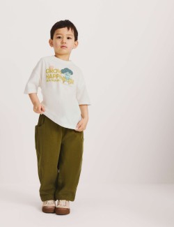 Pure Cotton Vegetable Graphic T-Shirt (2-8 Years)