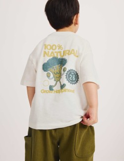 Pure Cotton Vegetable Graphic T-Shirt (2-8 Years)