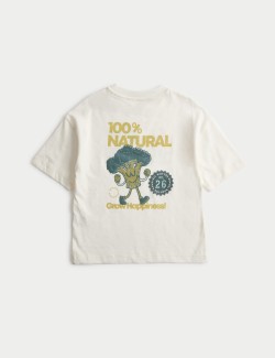 Pure Cotton Vegetable Graphic T-Shirt (2-8 Years)
