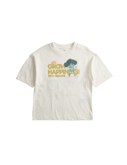 Pure Cotton Vegetable Graphic T-Shirt (2-8 Years)