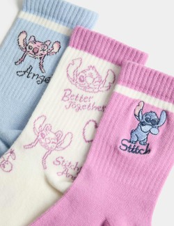 3 Pack Lilo & Stitch™ Socks (6 Small-7 Large)