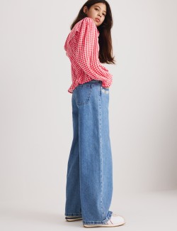 Denim Embroidered Jeans (6-16 Yrs)