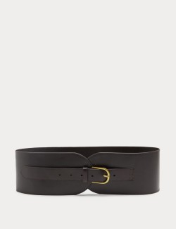 Leather Extra Wide Waist Belt