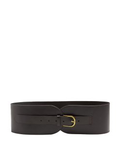 Leather Extra Wide Waist Belt