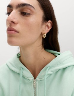 Pure Cotton Garment Dye Zip Up Hoodie