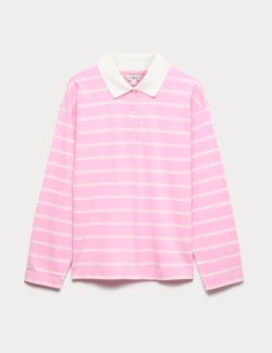 Pure Cotton Striped Rugby Top