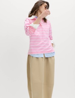 Pure Cotton Striped Rugby Top